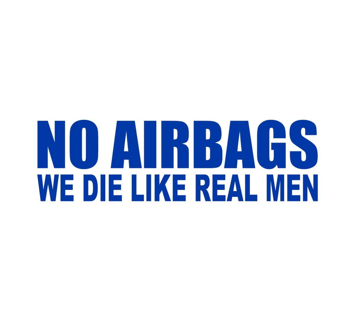 No Airbags Decal - Image 2