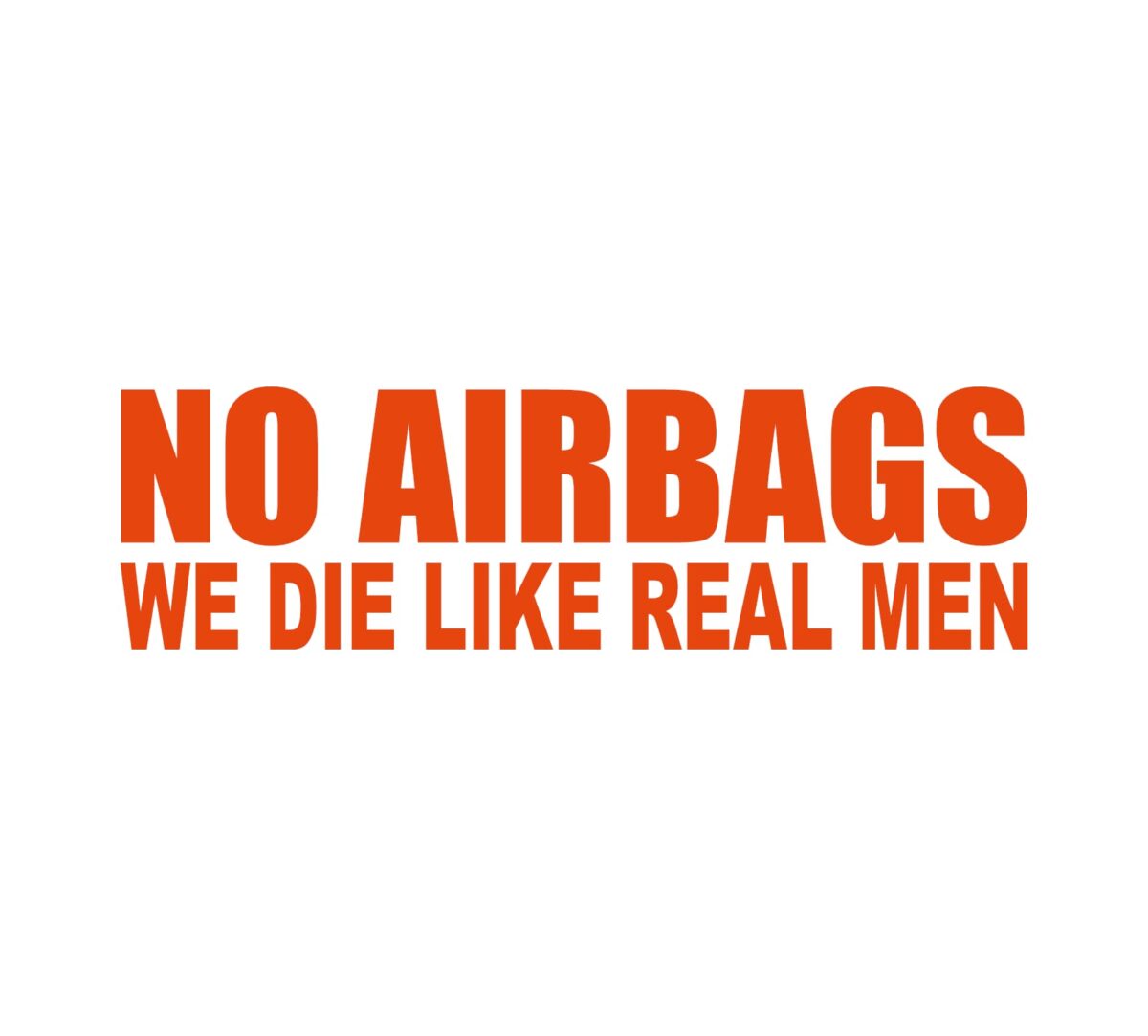 No Airbags Decal - Image 4