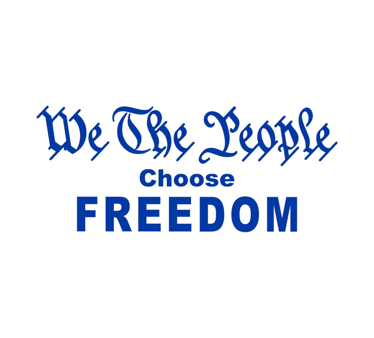 We The People Choose Freedom Decal - Image 3