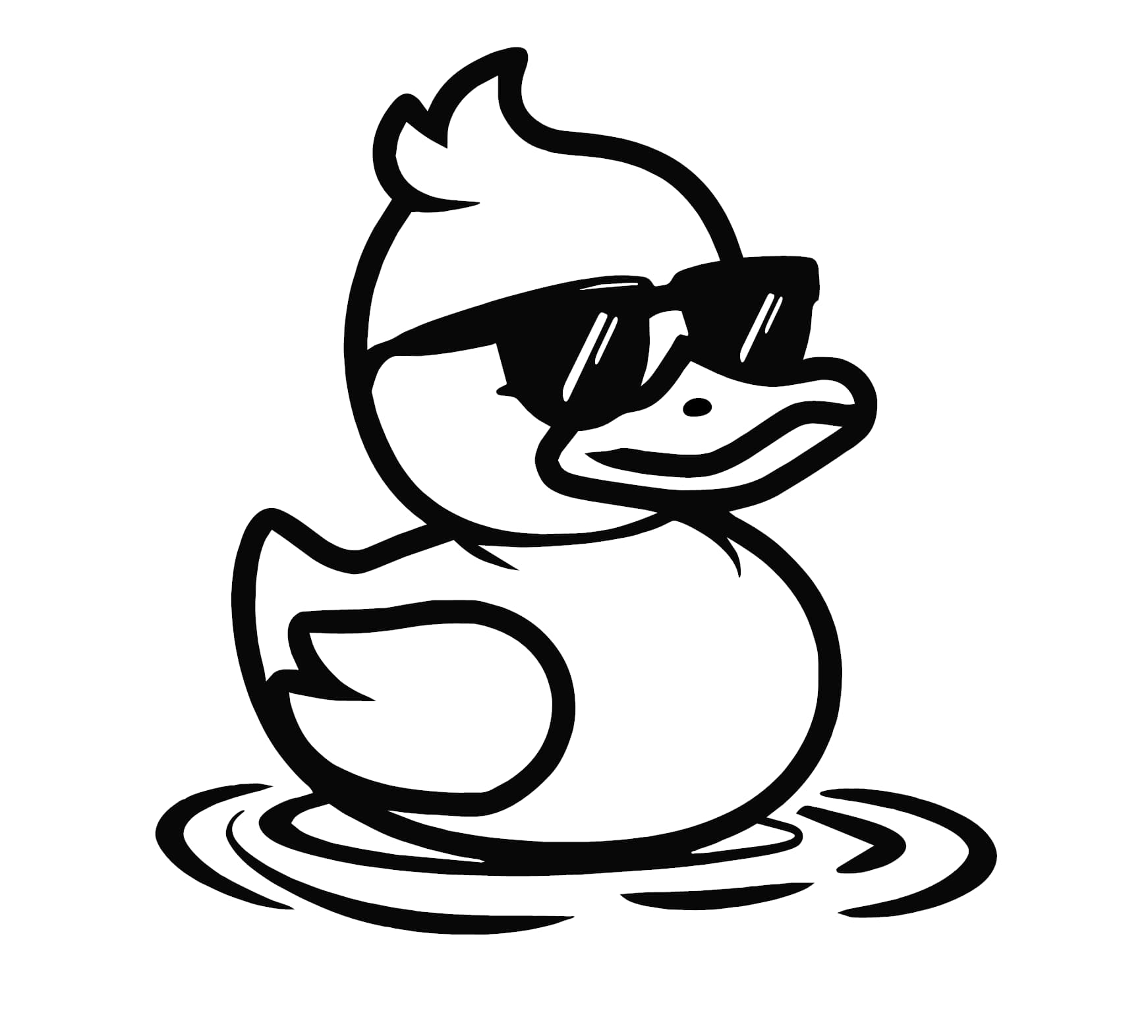 Cool Duck Decal - Image 2