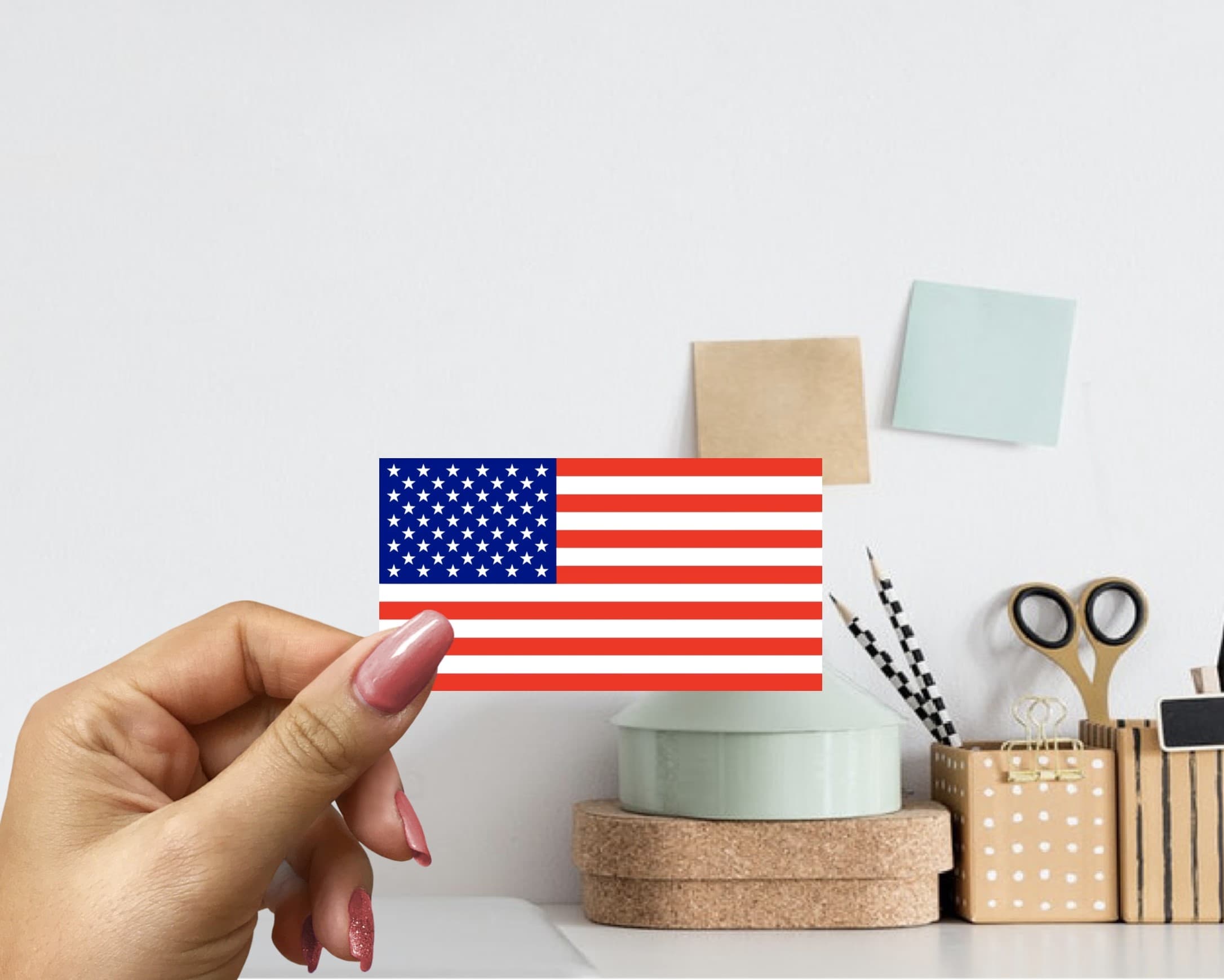 American Flag Sticker