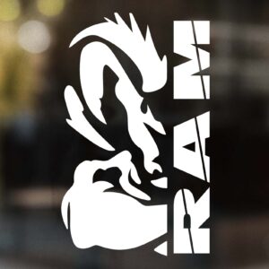 Half Muscle Ram Decal