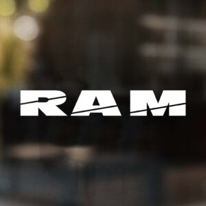 RAM Text Decal