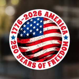 250 Years of Freedom Sticker