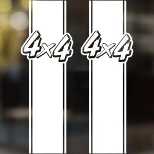 4x4 Bedside Stripe Decals