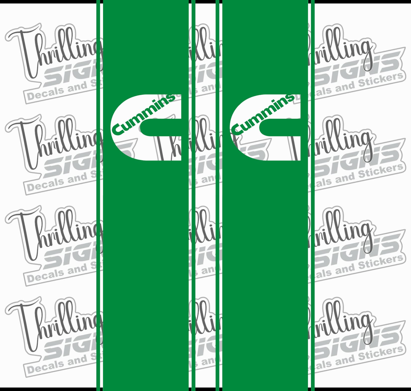 Dodge Ram Cummins Diesel Bedside Stripe Decal - Image 6