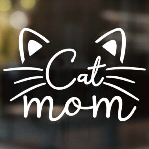 Cat Mom Whiskers Decal