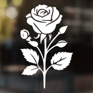 Minimalist Stem Rose Decal