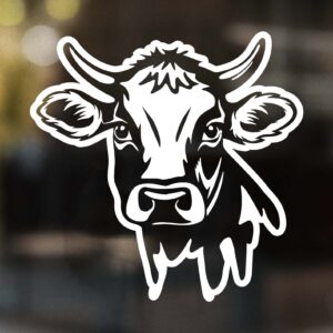 Rustic Cow Head Decal