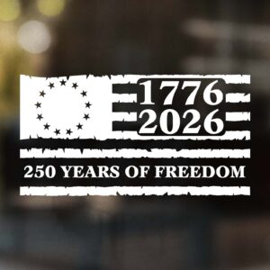 250 Years of Freedom Flag Decal