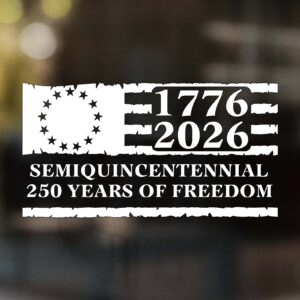 Semiquincentennial American Flag Decal