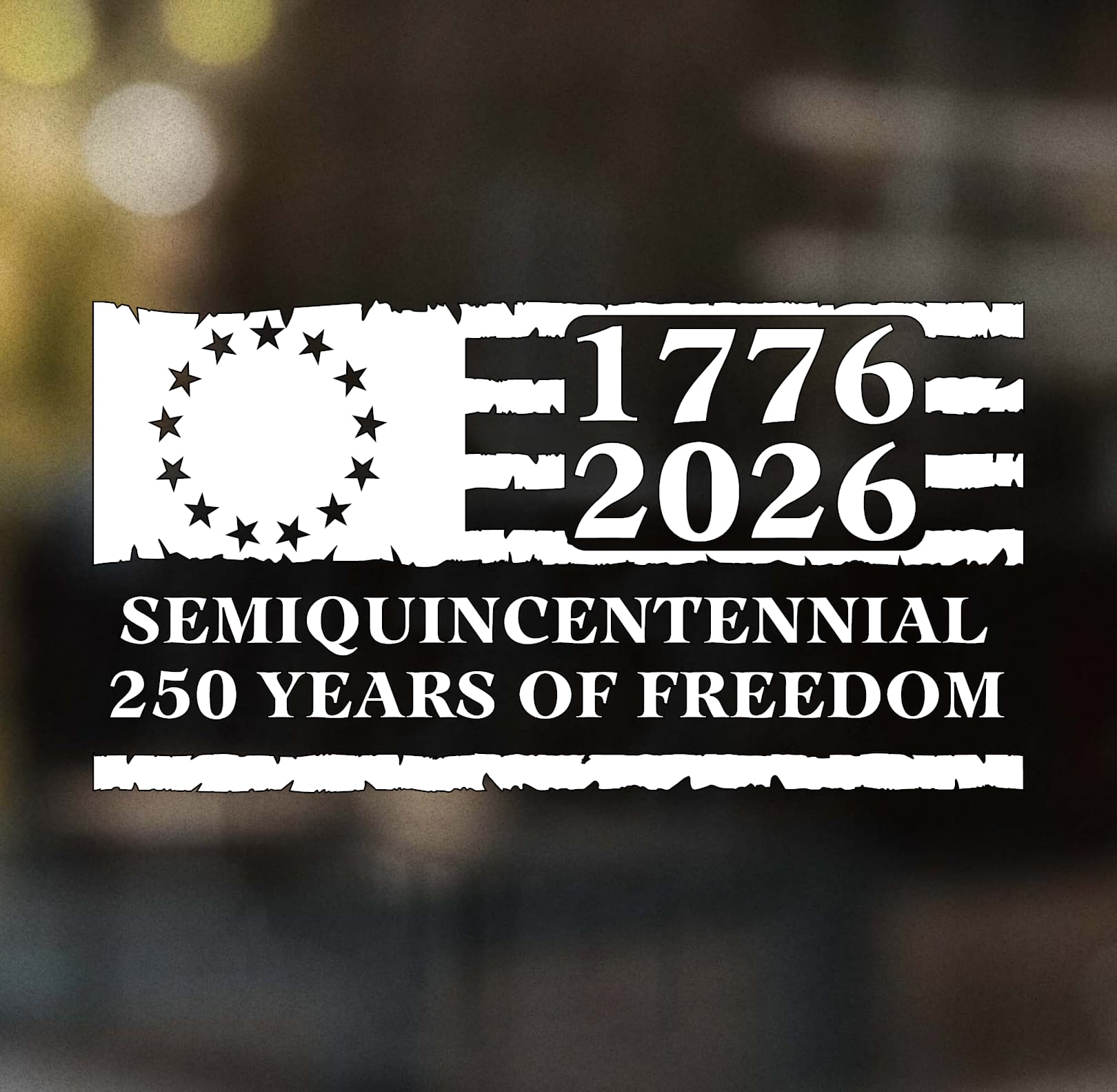 Semiquincentennial American Flag Decal