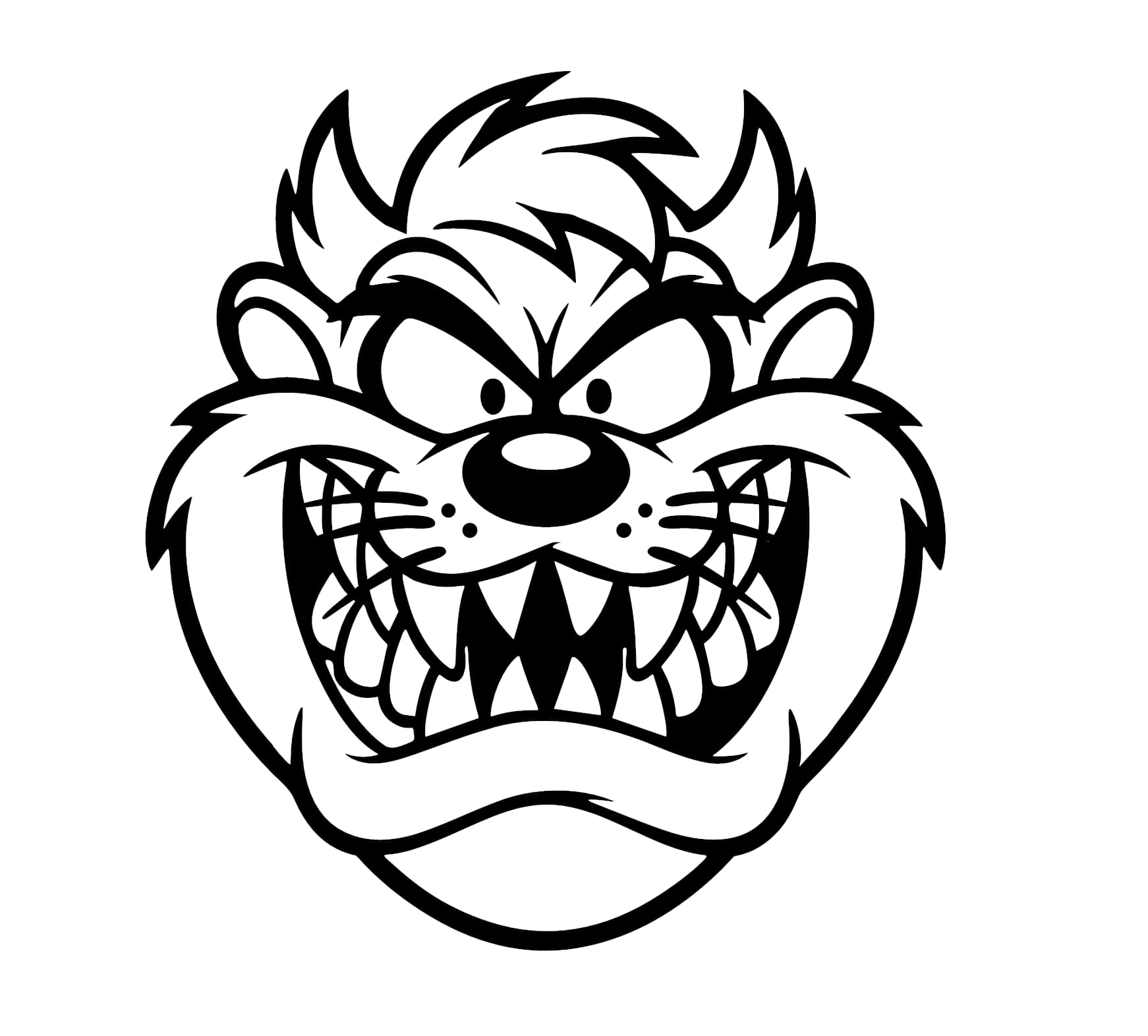 Angry Taz Decal - Image 2