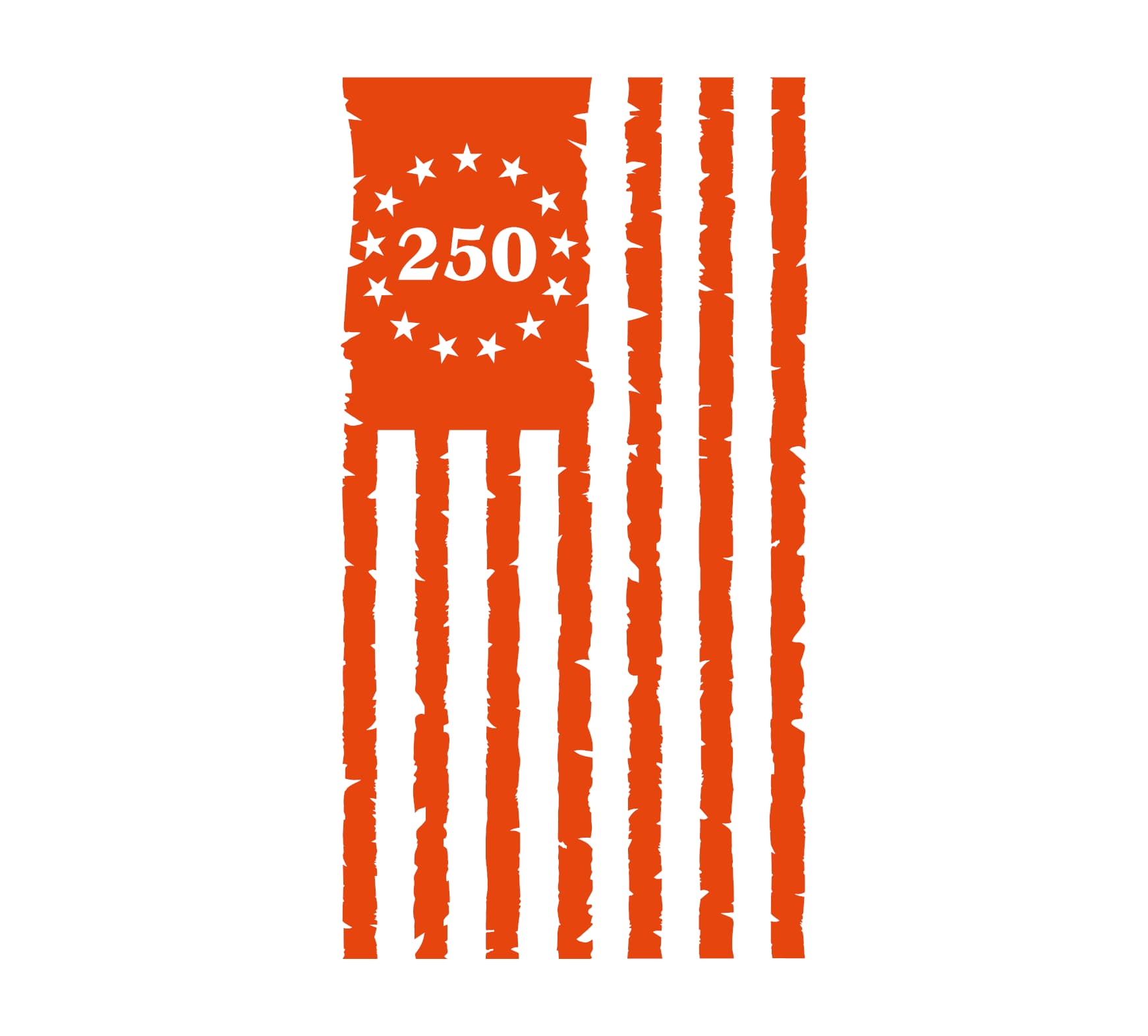 250 Years American Flag Decal - Image 8