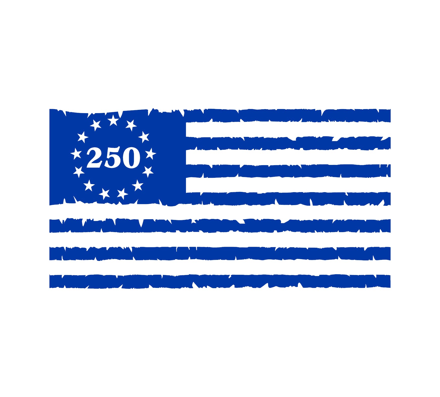 250 Years American Flag Decal - Image 3
