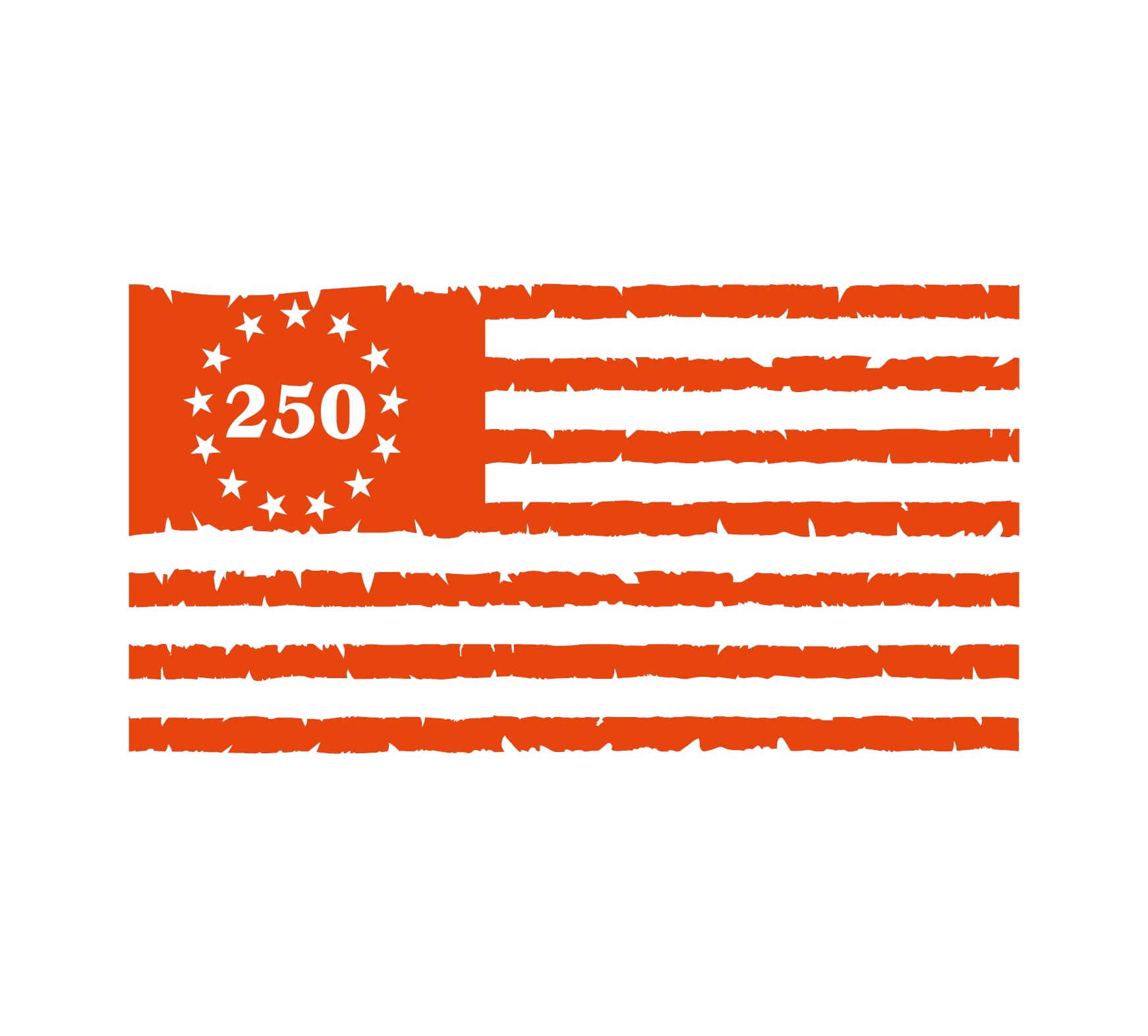 250 Years American Flag Decal - Image 4