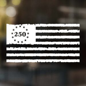 250 Years American Flag Decal